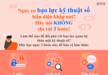 Nguy cơ bạo lực kỹ thuật số hiện diện khắp nơi? Hãy nói KHÔNGchỉ với 3 bước!