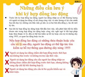 Những điều cần lưu ý khi ký hợp đồng lao động