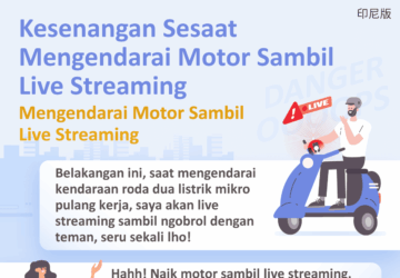 Kesenangan Sesaat Mengendarai Motor SambilLive Streaming Mengendarai Motor Sambil Live Streaming