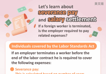 Let's learn about severance pay and salary settlement If a foreign worker is terminated, is the employer required to pay related expenses?