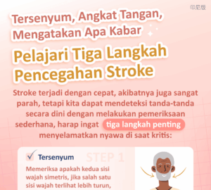 Tersenyum, Angkat Tangan, Mengatakan Apa Kabar Pelajari Tiga Langkah Pencegahan Stroke