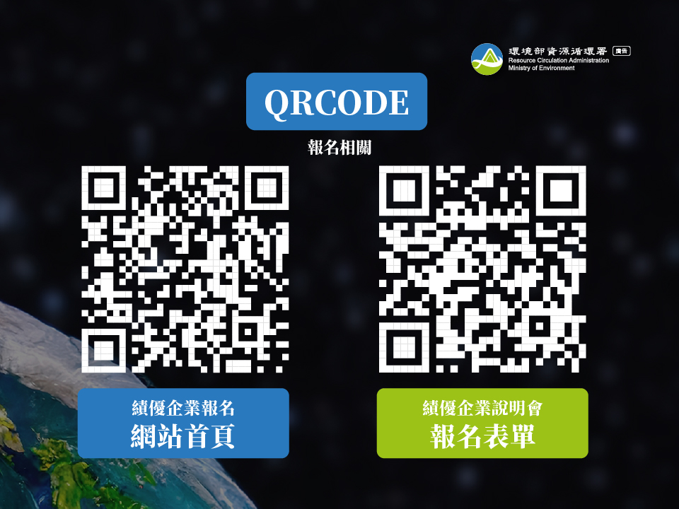 報名網站和說明會連結QRcode。圖/環境部