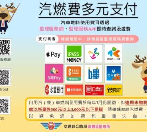 汽燃費線上輕鬆繳免出門 識別111政府簡訊專屬碼 慎防詐騙。圖／高雄區監理所