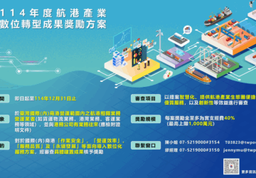 千萬補助開放申請！港務公司力挺航港數位轉型、投資效益翻四倍。圖／航港局