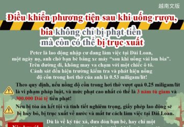 Điều khiển phương tiện sau khi uống rượu, bia không chỉ bị phạt tiền mà còn có thể bị trục xuất