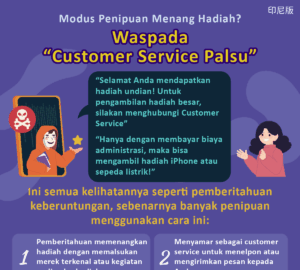 Modus Penipuan Menang Hadiah? Waspada“Customer Service Palsu”