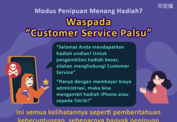 Modus Penipuan Menang Hadiah? Waspada“Customer Service Palsu”