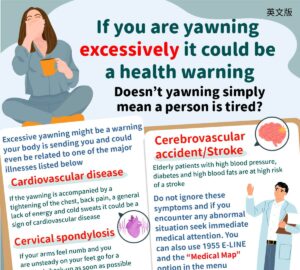 If you are yawning excessively it could be a health warning