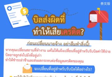 บิลส่งผิดที่ ทำให้เสียเครดิต?