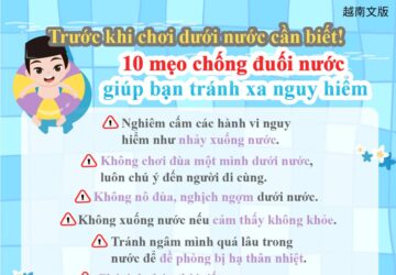 Trước khi chơi dưới nước cần biết!