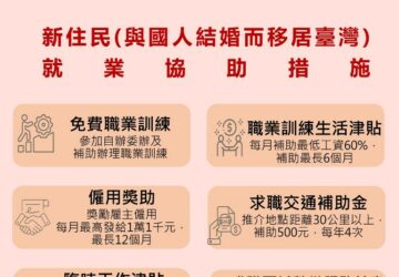協助新住民就業 擴大納入已歸化、設籍者