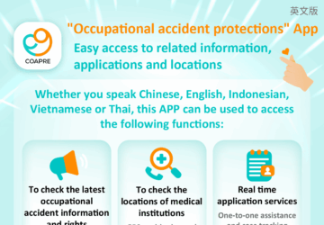 "Occupational accident protections" App Easy access to related information, applications and locations