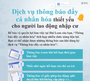 Dịch vụ thông báo đẩycá nhân hóa thiết yếu cho người lao động nhập cư