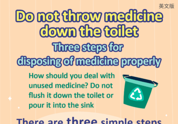 Do not throw medicine down the toilet