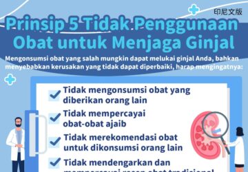 Prinsip 5 Tidak Penggunaan Obat untuk Menjaga Ginjal