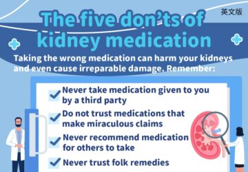 The five don’ts of kidney medication