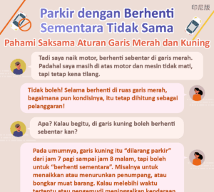 Parkir dengan Berhenti Sementara Tidak Sama Pahami Saksama Aturan Garis Merah dan Kuning