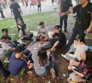 Gambling at Public Area, 13 Migrant Workers Arrested