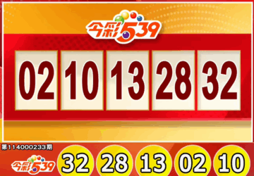 ลอตเตอรี่ไต้หวัน: ผลรางวัลหวย Jin Cai 539 ประจำวันที่ 25 กันยายน
