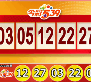ไต้หวันล็อตเตอรี่: ผลหวย 539 สำหรับวันที่ 01/10