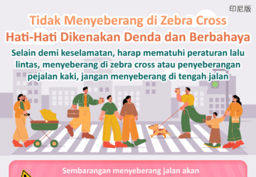 Tidak Menyeberang di Zebra Cross Hati-Hati Dikenakan Denda dan Berbahaya