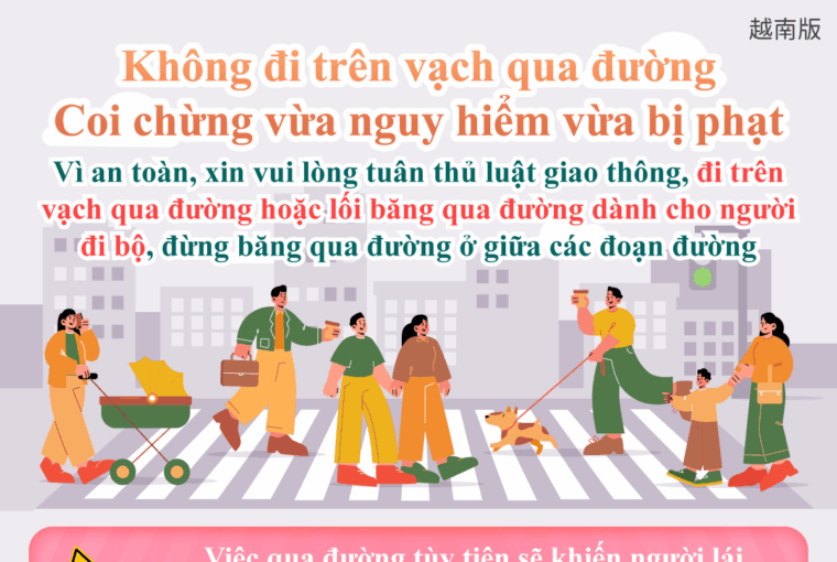 Không đi trên vạch qua đường Coi chừng vừa nguy hiểm vừa bị phạt