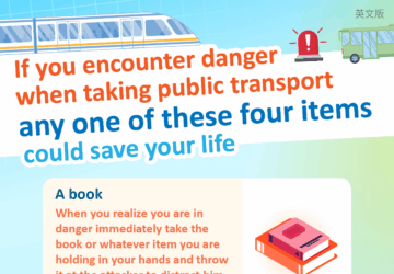 If you encounter danger when taking public transport any one of these four items could save your life