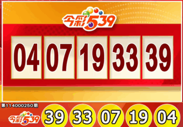 ไต้หวันล็อตเตอรี่: ผลหวย 539 สำหรับวันที่ 16/10