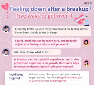 Feeling down after a breakup?