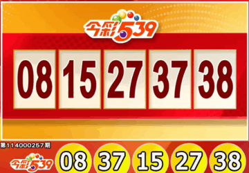 Lotre Taiwan: Hasil Lotre 539 untuk 23/10