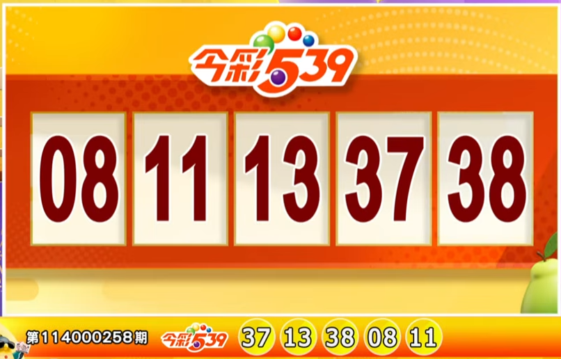 Lotre Taiwan: Hasil Lotre 539 untuk 24/10