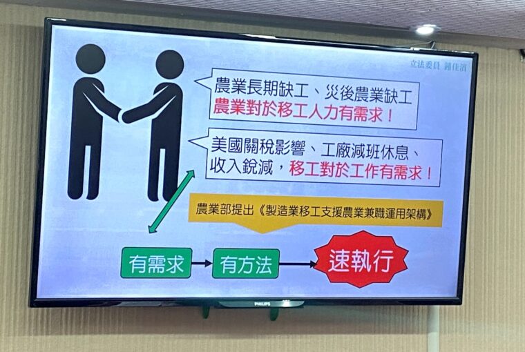 造業減班休息增 移工也受影響