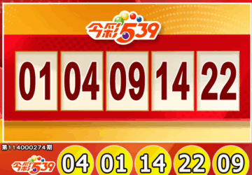 ไต้หวันล็อตเตอรี่: ผลหวย 539 สำหรับวันที่ 12/11