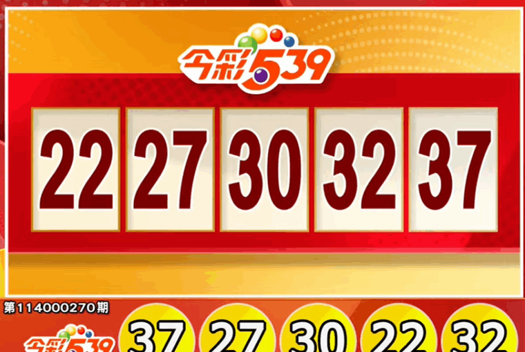 Taiwan Lottery: lottery539 Results for 11/08