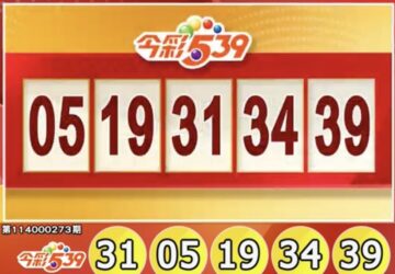 Lotre Taiwan: Hasil Lotre 539 untuk 11/11