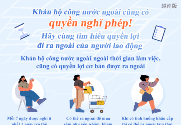 Khán hộ công nước ngoài cũng có quyền nghỉ phép! Hãy cùng tìm hiểu quyền lợi đi ra ngoài của người lao động