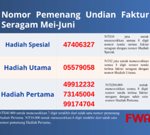 Hari Terakhir Klaim Hadiah Lotre Struk (Receipt) Taiwan!