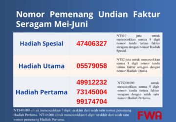 Hari Terakhir Klaim Hadiah Lotre Struk (Receipt) Taiwan!