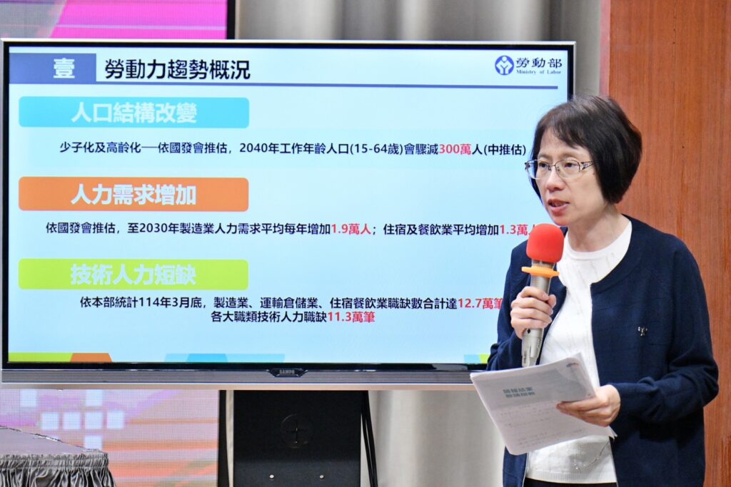 跨國勞動力精進方案115年上路 勞動部四大方案協助產業改善缺工及低薪現象。圖/勞動部