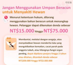 Jangan Menggunakan Umpan Beracun untuk Menyakiti Hewan