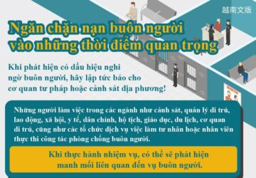 Ngăn chặn nạn buôn người vào những thời điểm quan trọng