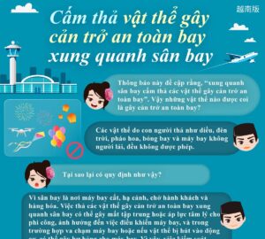 Cấm thả vật thể gây cản trở an toàn bay xung quanh sân bay