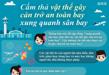 Cấm thả vật thể gây cản trở an toàn bay xung quanh sân bay