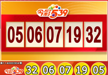 Lotre Taiwan: Hasil Lotre 539 untuk 17/12