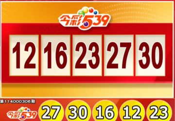 Lotre Taiwan: Hasil Lotre 539 untuk 19/12