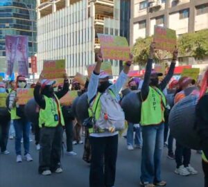 การชุมนุมของแรงงานข้ามชาติในไทเป: เรียกร้องให้ยกเลิกเพดานปีทำงาน. photo/Migrant Workers Rally Facebook