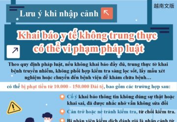 Lưu ý khi nhập cảnh Khai báo y tế không trung thực có thể vi phạm pháp luật