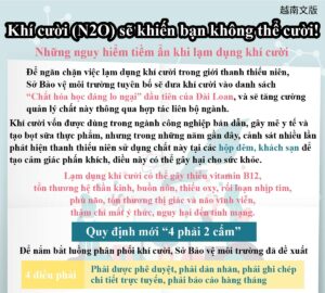 Khí cười (N2O) sẽ khiến bạn không thể cười!