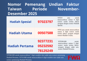 Pengumuman Nomor Pemenang Undian Faktur Taiwan Periode November-Desember. photo/Unsplash