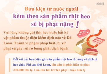Bưu kiện từ nước ngoài kèm theo sản phẩm thịt heo sẽ bị phạt nặng!